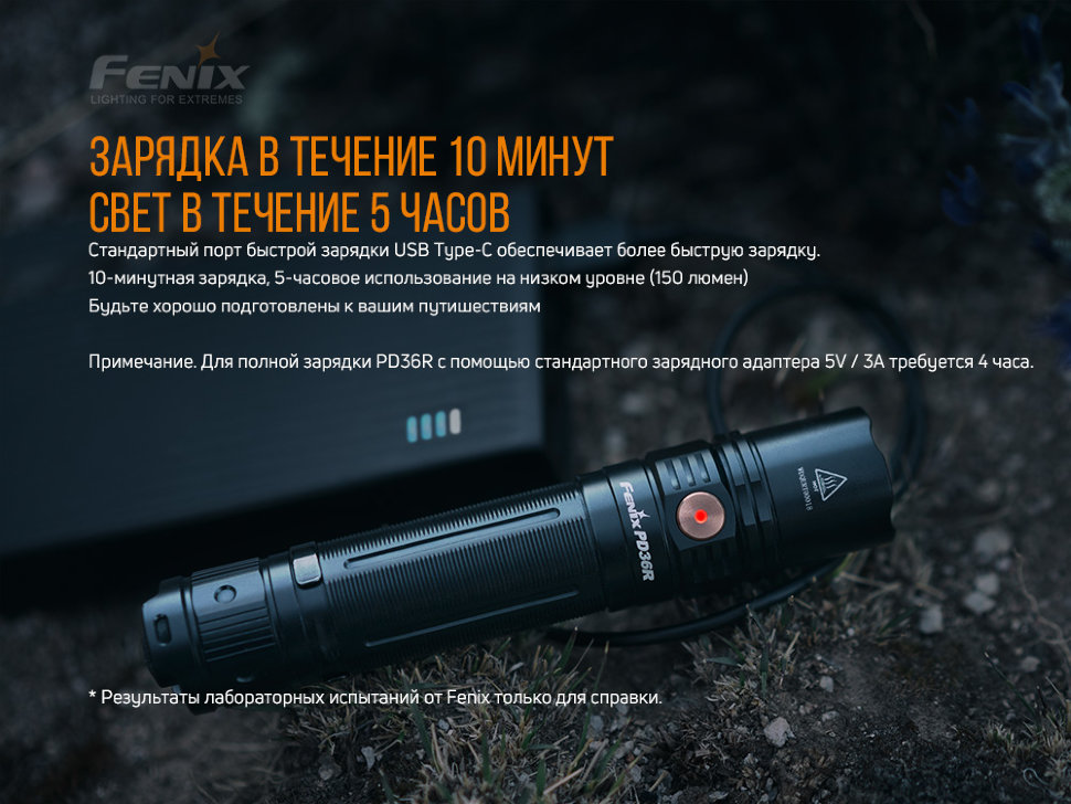 картинка Набор Fenix PD36R LED Flashlight+E01 V2.0