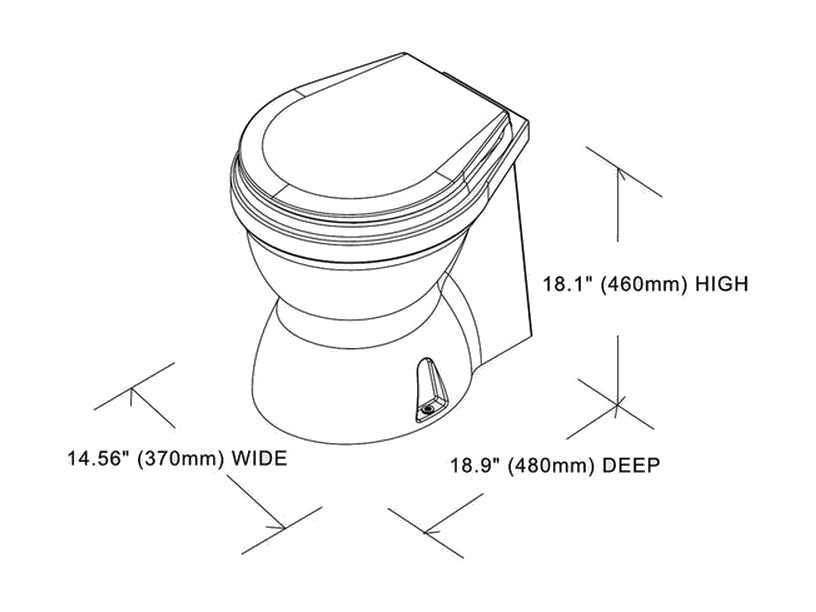 картинка Унитаз с электрической помпой 12 В