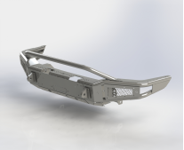 картинка Бампер силовой передний BMS ALFA для Тойота Прадо 150 2009-2017 Полимерное покрытие + цинк