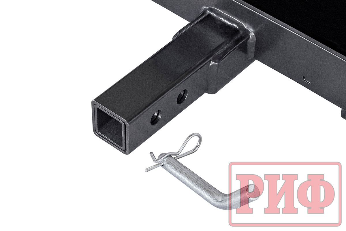 картинка Переносная лебедка РИФ 9000U c квадратом для фаркопа, сталь (облегченная)