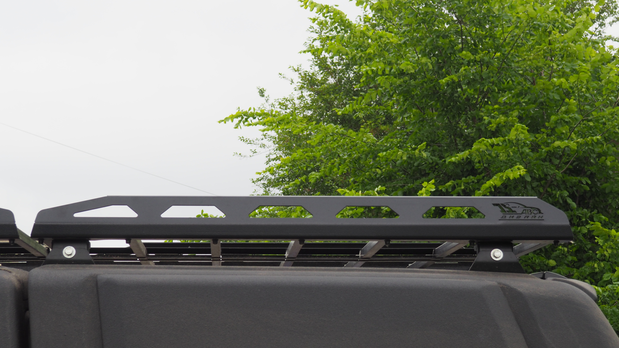 картинка Крыша (кунг) кузова для UAZ Пикап (двойная кабина) (чёрная)(1 дверь) Cargo АВС-Дизайн ABC.UAZ.BR.08B