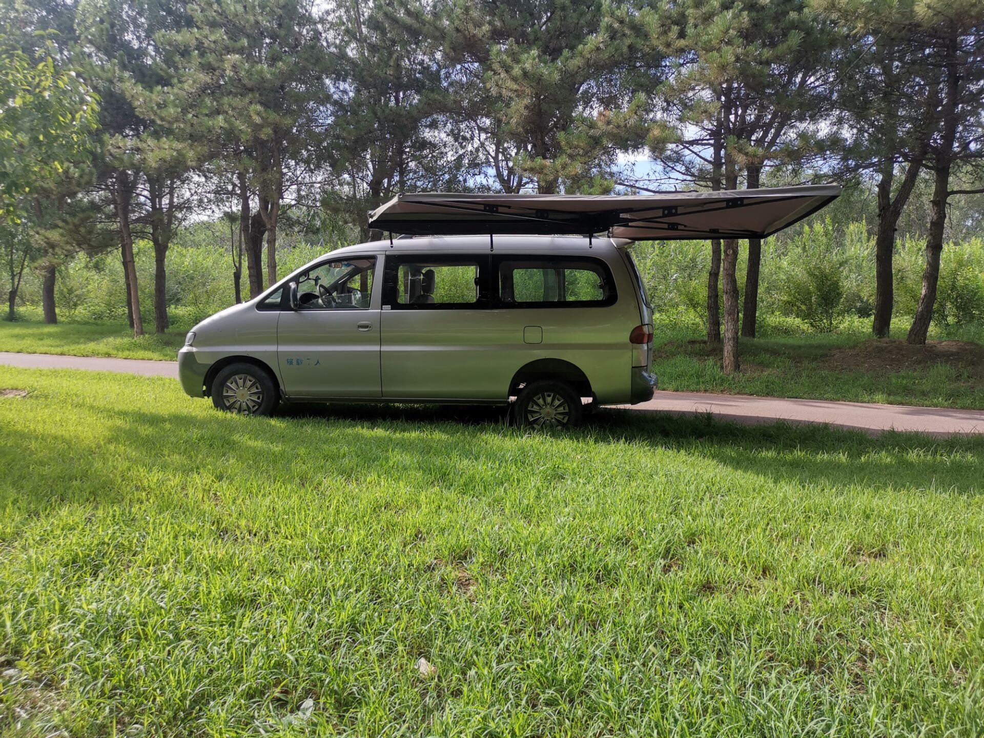 картинка Маркиза автомобильная РИФ безопорная, веерная 2,3х2 м (левая)