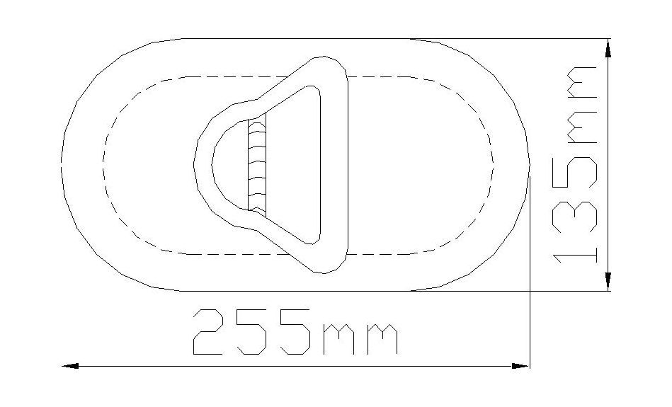картинка Рым-ручка транспортировочная с накладкой, зеленая