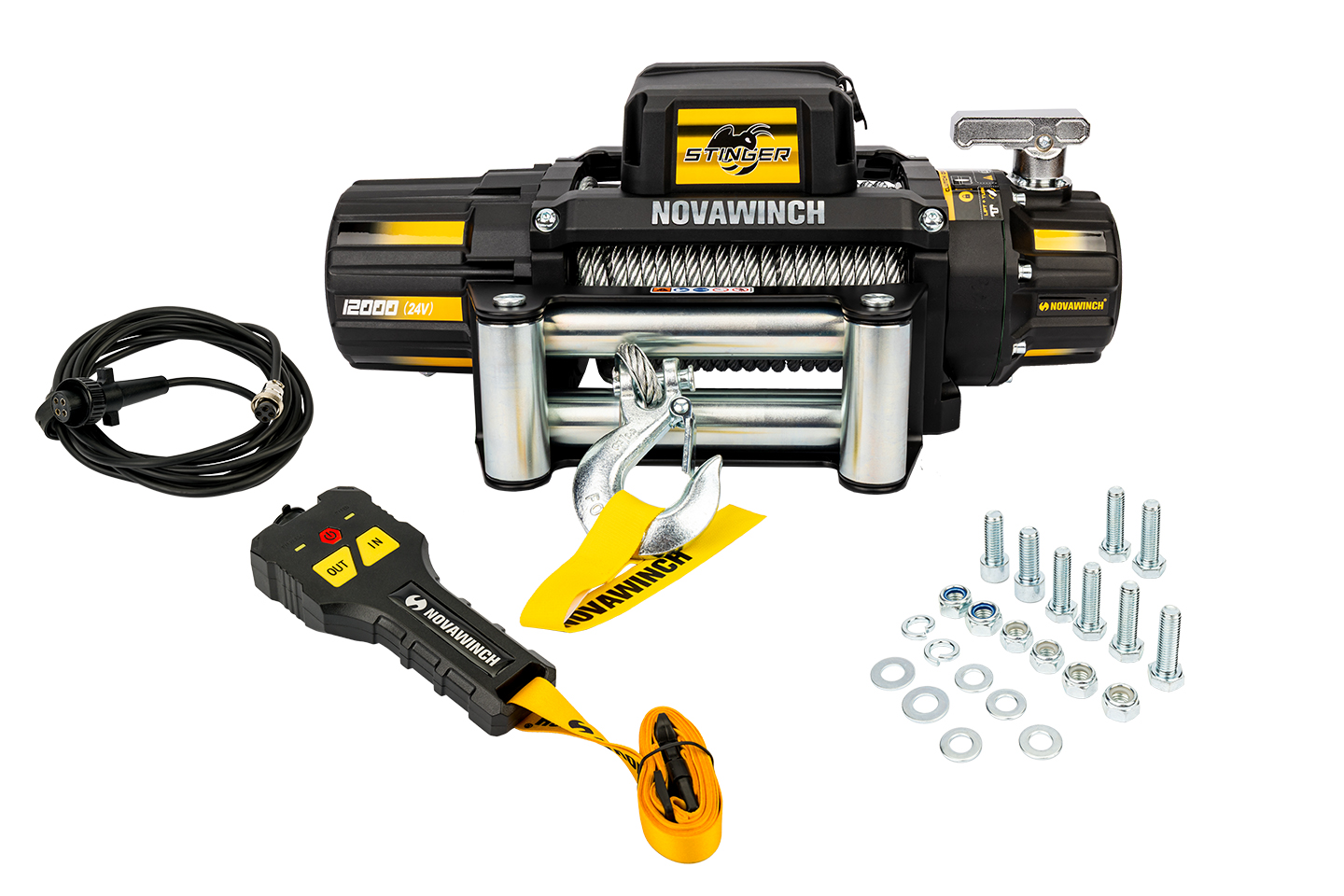 Лебедка Novawinch Stinger 12000 24В сталь