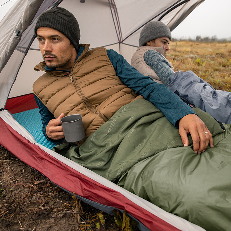 картинка Мешок спальный Naturehike LW180, 205х85 см, (ТК: +15C), зеленый