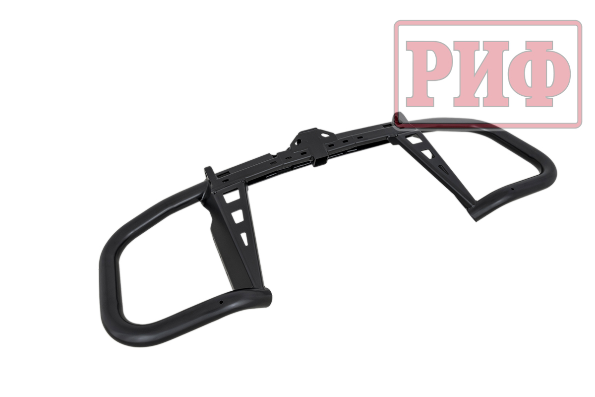 картинка Бампер задний РИФ Mitsubishi Pajero IV c квадратом под фаркоп