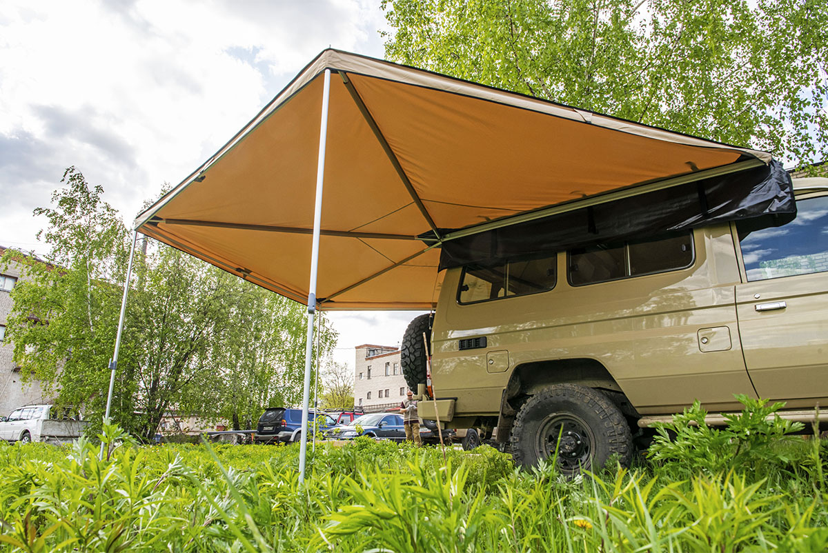 картинка Маркиза автомобильная РИФ веерная 2,5х2,5 м (правая)