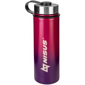 картинка Термобутылка NISUS 530ML три крышки (фиолетовый/красный)