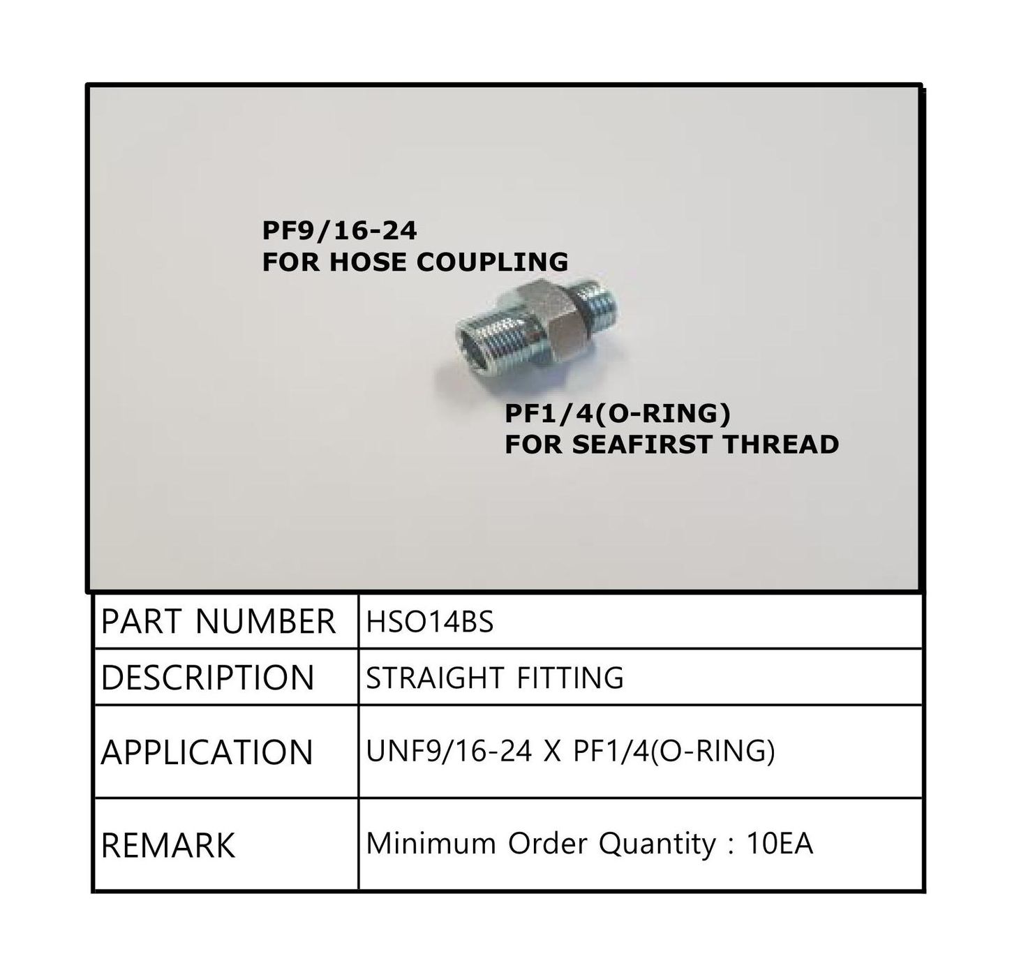 картинка Переходник 1/4"x9/16", Sea First