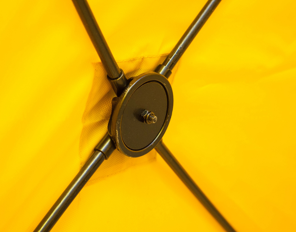 картинка Палатка для зимней рыбалки (330*330*205) желтая с серым