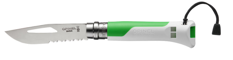 картинка Нож Opinel №8 Fluo Green, зеленый, 002319