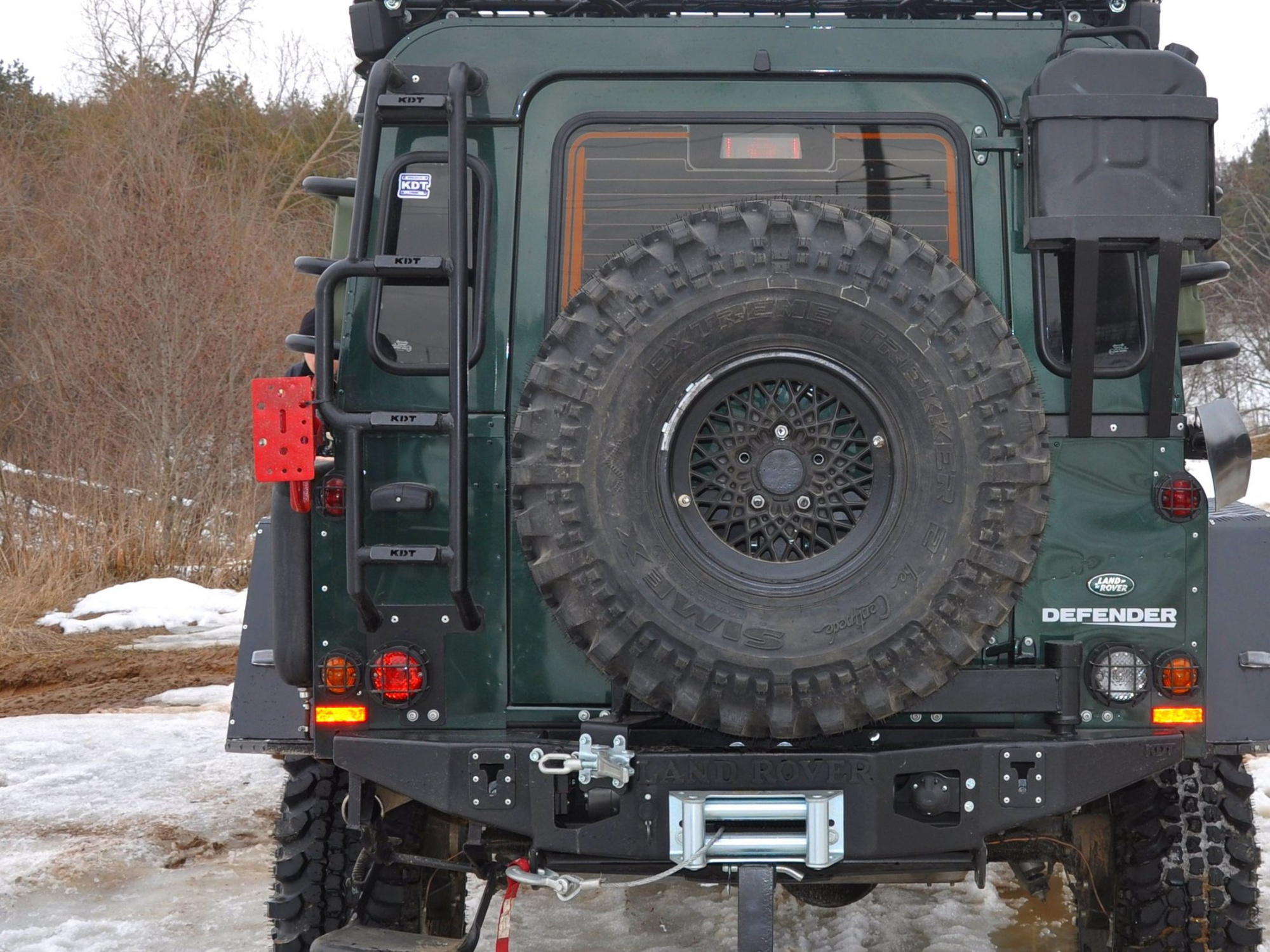 картинка Лестница КDT для Land Rover Defender 110/90