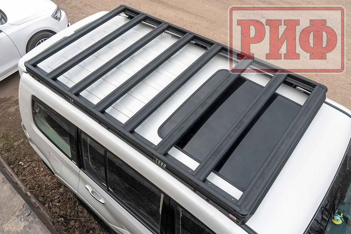 картинка Багажник экспедиционный Mitsubishi Pajero IV 1150x2080 ммплатформа алюминиевый РИФ