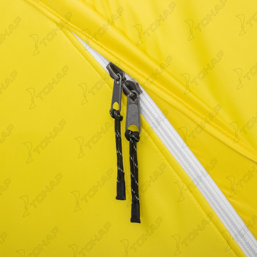 картинка Палатка зимняя утепленная HELIOS Куб Premium 1,8х1,8 желтый/серый