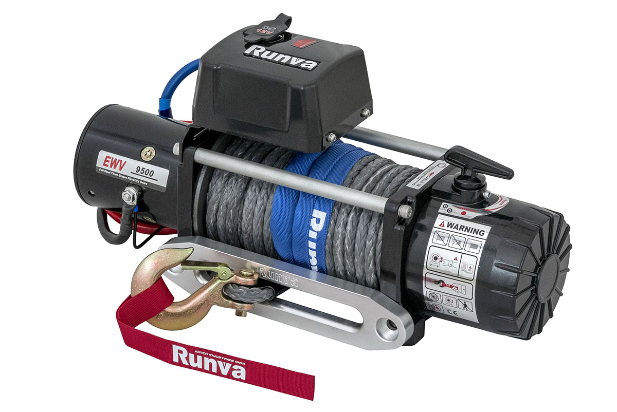 картинка Лебёдка Runva EWV9500SSR 12В 4350 кг синтетика
