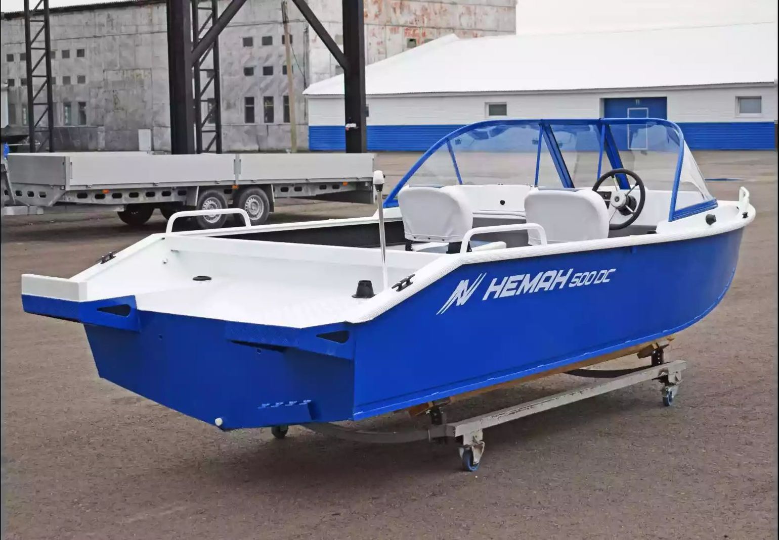 картинка Моторная лодка, Neman 500 DC NEW, зел./серая