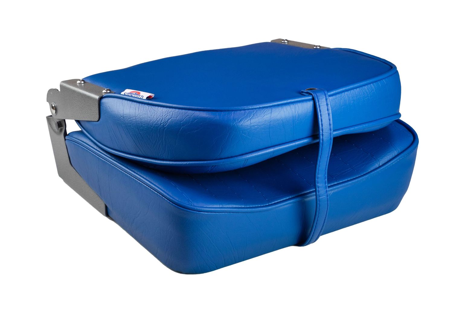 картинка Кресло складное мягкое ECONOMY с низкой спинкой, цвет синий