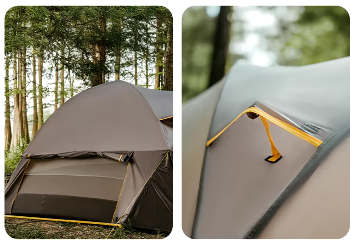 картинка Палатка Naturehike KOTA 6, 6-местная, алюминиевый каркас, серо-коричневая