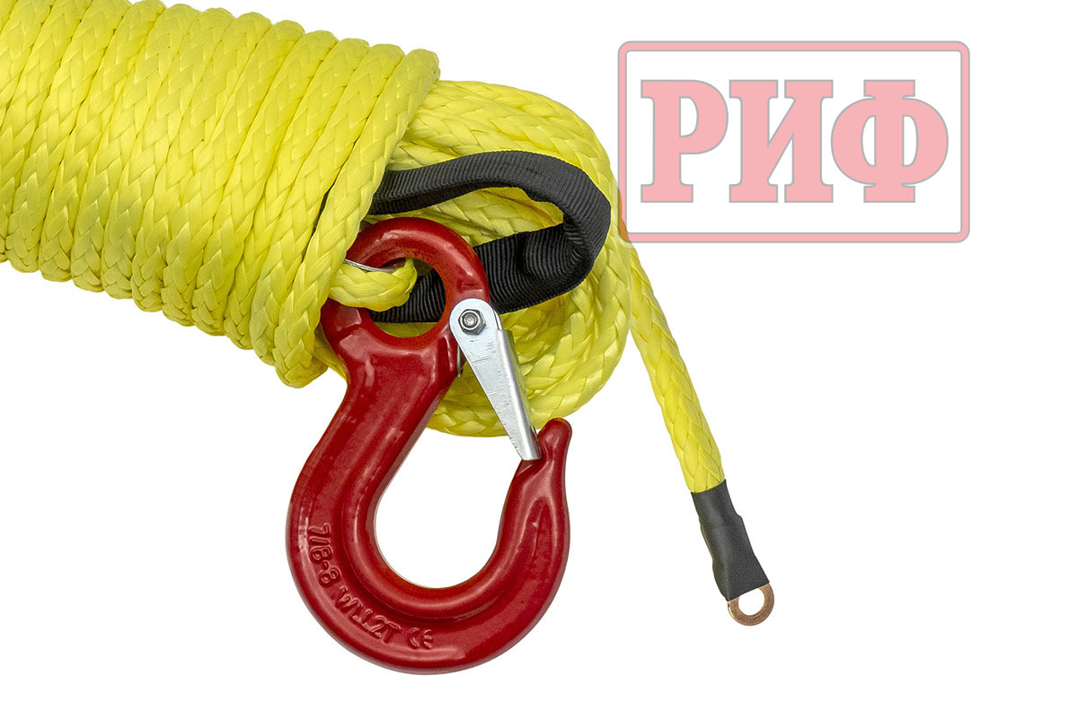 картинка Трос для лебёдки синтетический РИФ 8 мм/15 м (готовый)