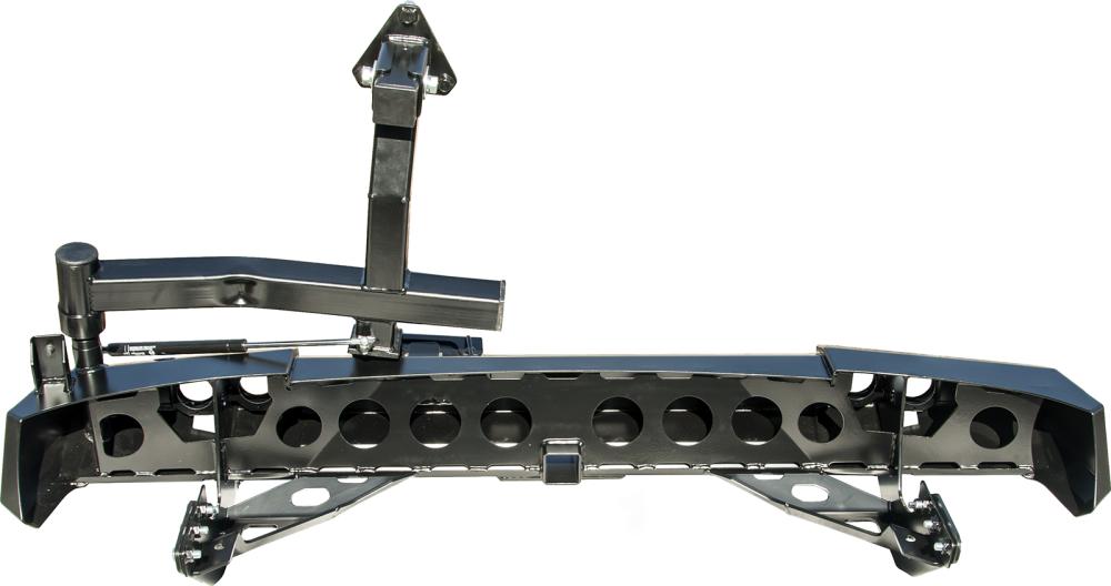 картинка Бампер задний РИФ Mitsubishi Pajero Sport NEW с фаркопом, калиткой и фонарями