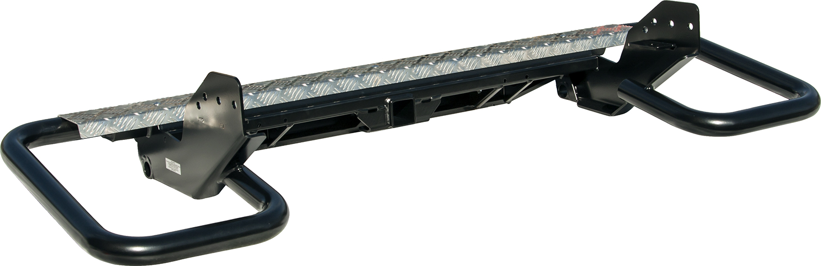 картинка Бампер задний РИФ Mitsubishi L200 2005+ с квадратом под фаркоп трубный