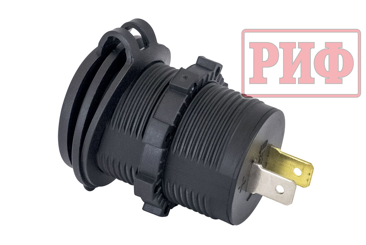 картинка Розетка USB 2 QC 3.0 34x37х54	