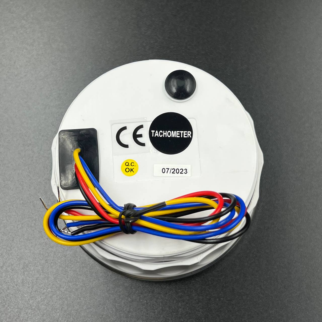 картинка Тахометр 0-7000 об/мин д.85мм (белый, хромированный ободок) (DEPO)