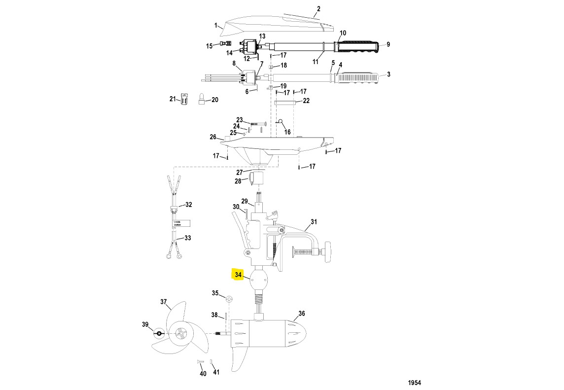 картинка Анод редуктора Mercury () (MAR00203) (Quicksilver)