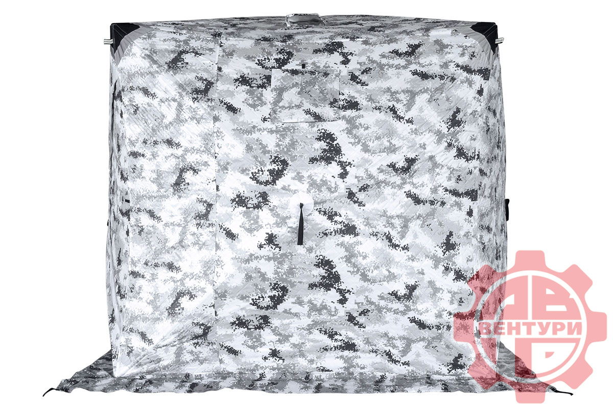 картинка Палатка зимняя Улов КУБ утепленная., пиксель-зима 200*200*210см.
