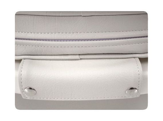 картинка Кресло YACHTSMAN мягкое, съемные подушки, материал белый винил