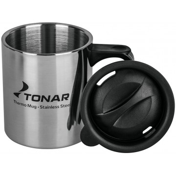 картинка Термокружка ТОНАР 350ML с пластиковой крышкой