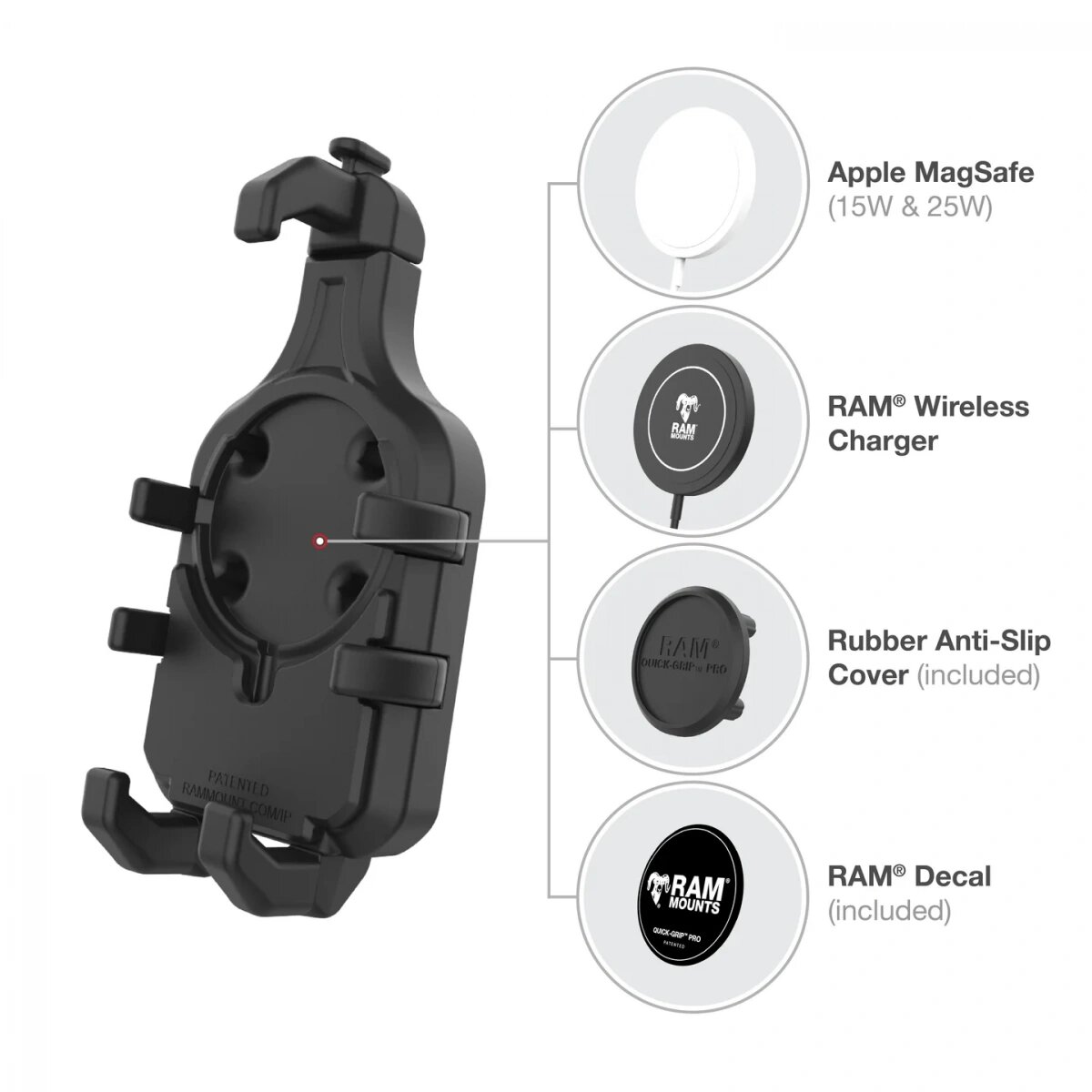 картинка Держатель телефона RAM® Quick-Grip™ Pro RAM-HOL-PD5U