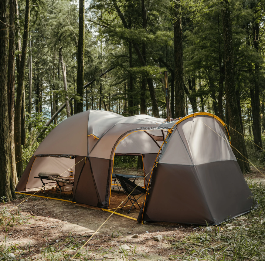 картинка Палатка Naturehike KOTA 6, 6-местная, алюминиевый каркас, серо-коричневая