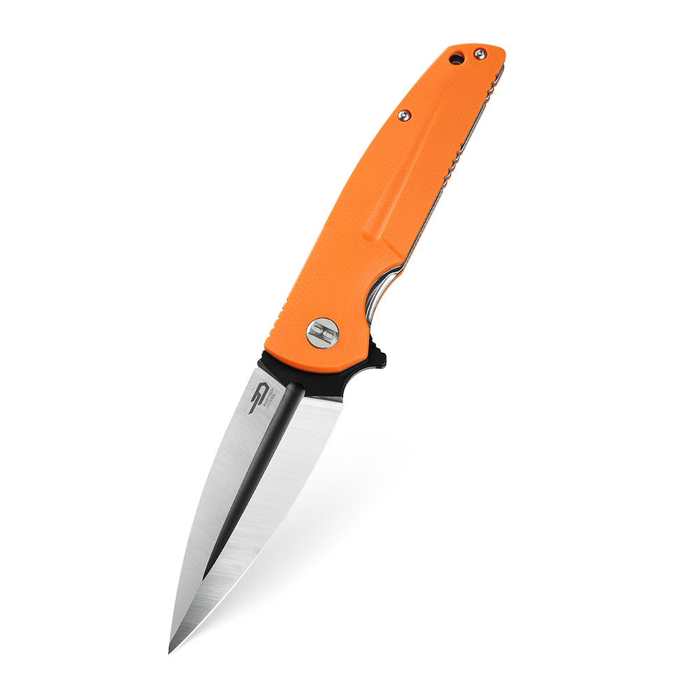 картинка Нож Bestech Fin сталь 14C28N, рукоять G10 оранжевая
