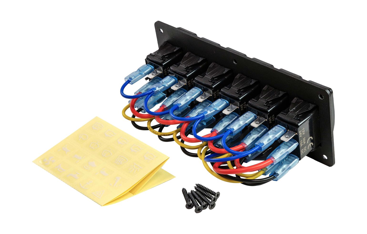 Панель бортового питания 6 переключателей