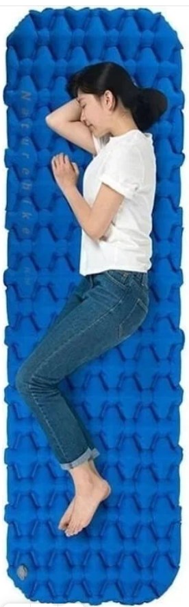 картинка Коврик надувной Naturehike 195х59х6,5 см, синий