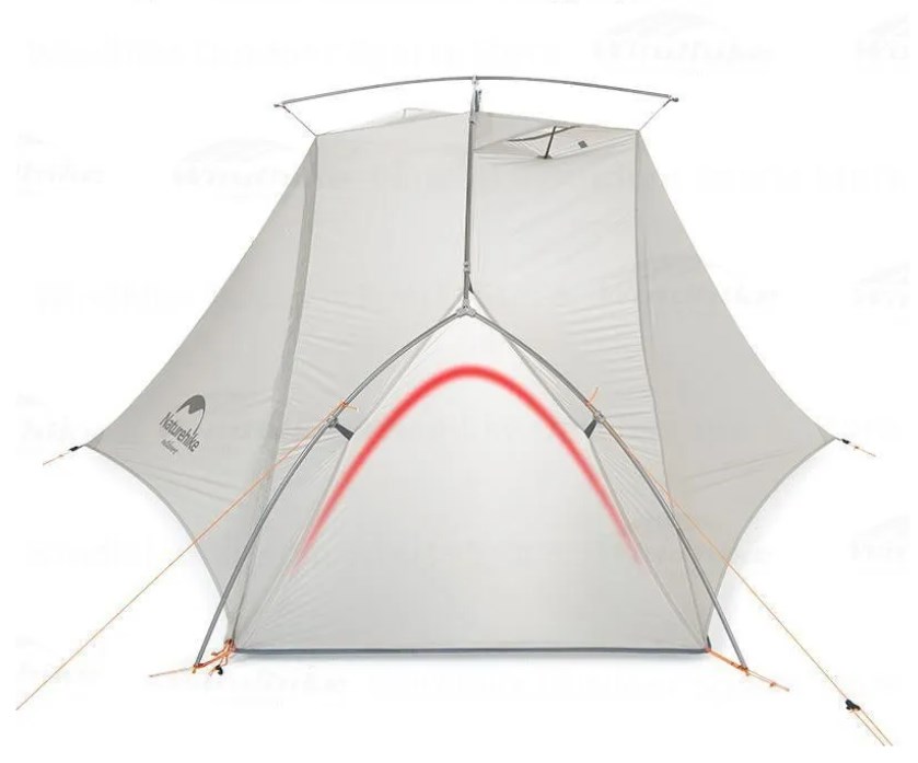 картинка Палатка Naturehike VIK Si, 1-местная, алюминиевый каркас, белая