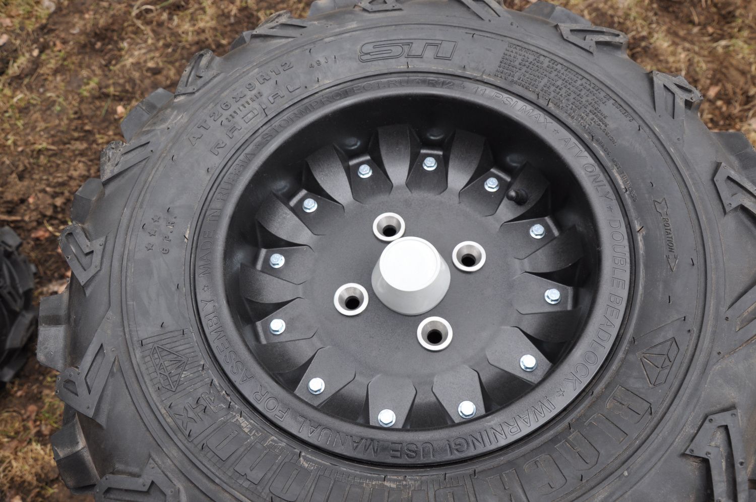 картинка Пластиковый диск с двойным бедлоком 4x110 для квадроцикла