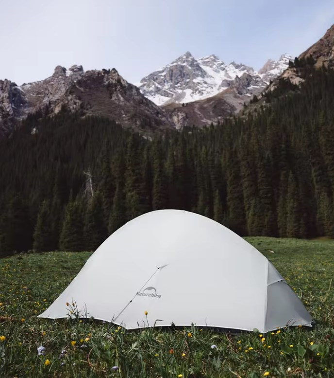 картинка Палатка Naturehike Cloud Up UL Si 1-местная, алюминиевый каркас, серая