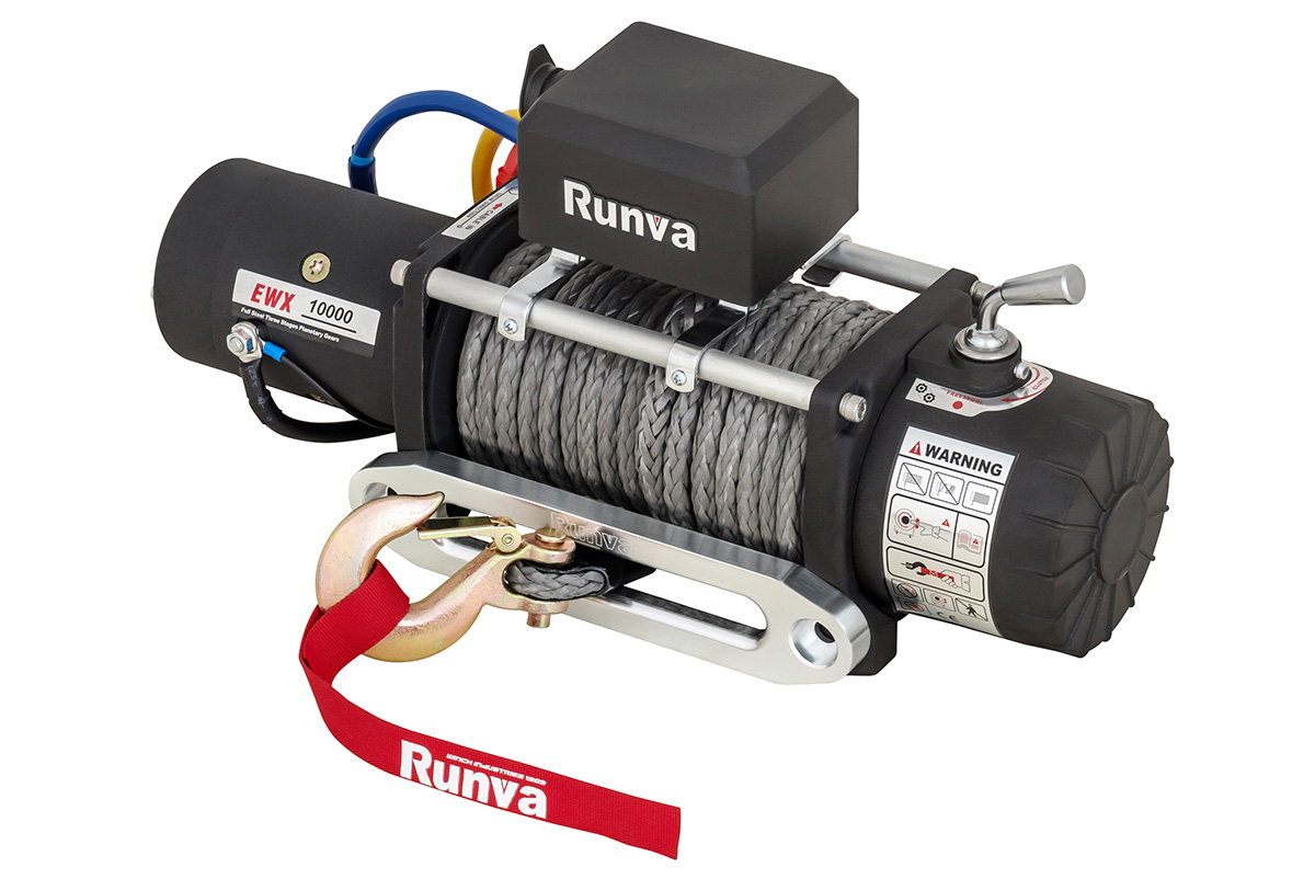 картинка Лебёдка Runva 10000 lbs 4500 кг синтетический трос 12V