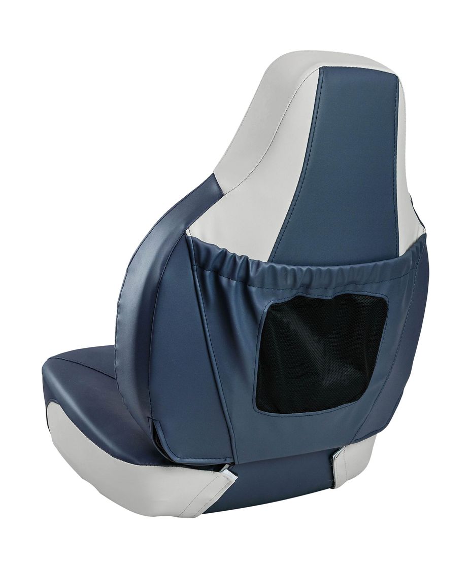 картинка Кресло складное мягкое FISH PRO, цвет серый/синий