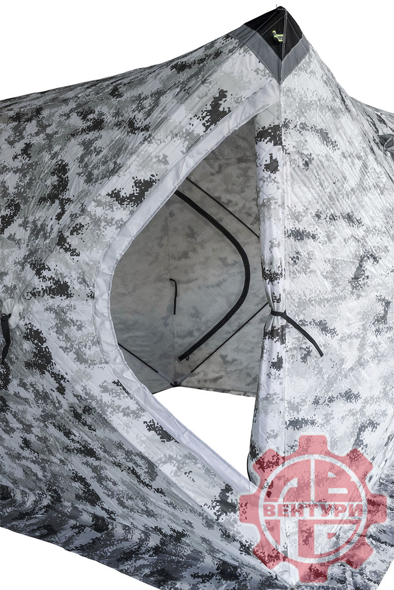 картинка Палатка зимняя Улов КУБ утепленная., пиксель-зима 200*200*210см.