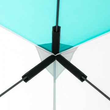 картинка Палатка зимняя PREMIER Куб утепленная 1,8х1,8, бирюза/серый