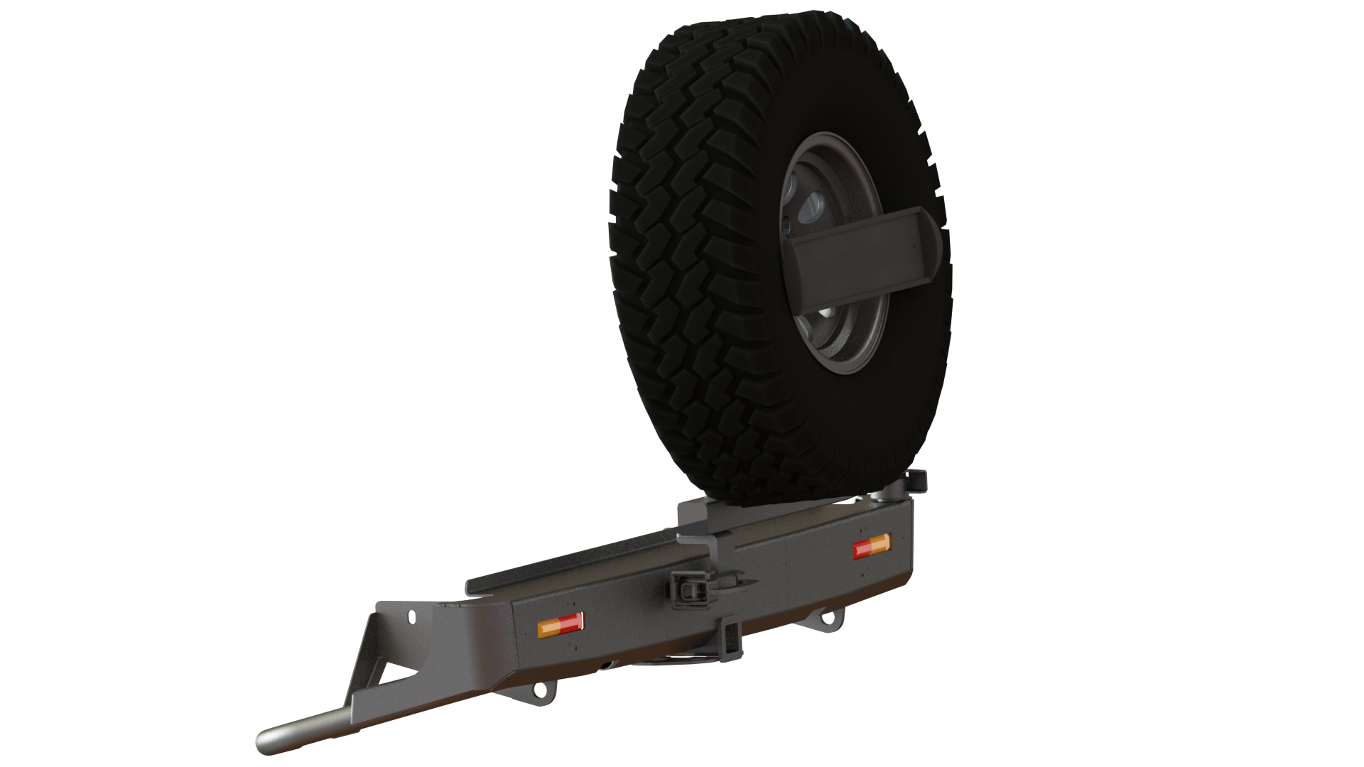 картинка Бампер силовой задний Nissan Navara квадрат, калитка центр, фонари