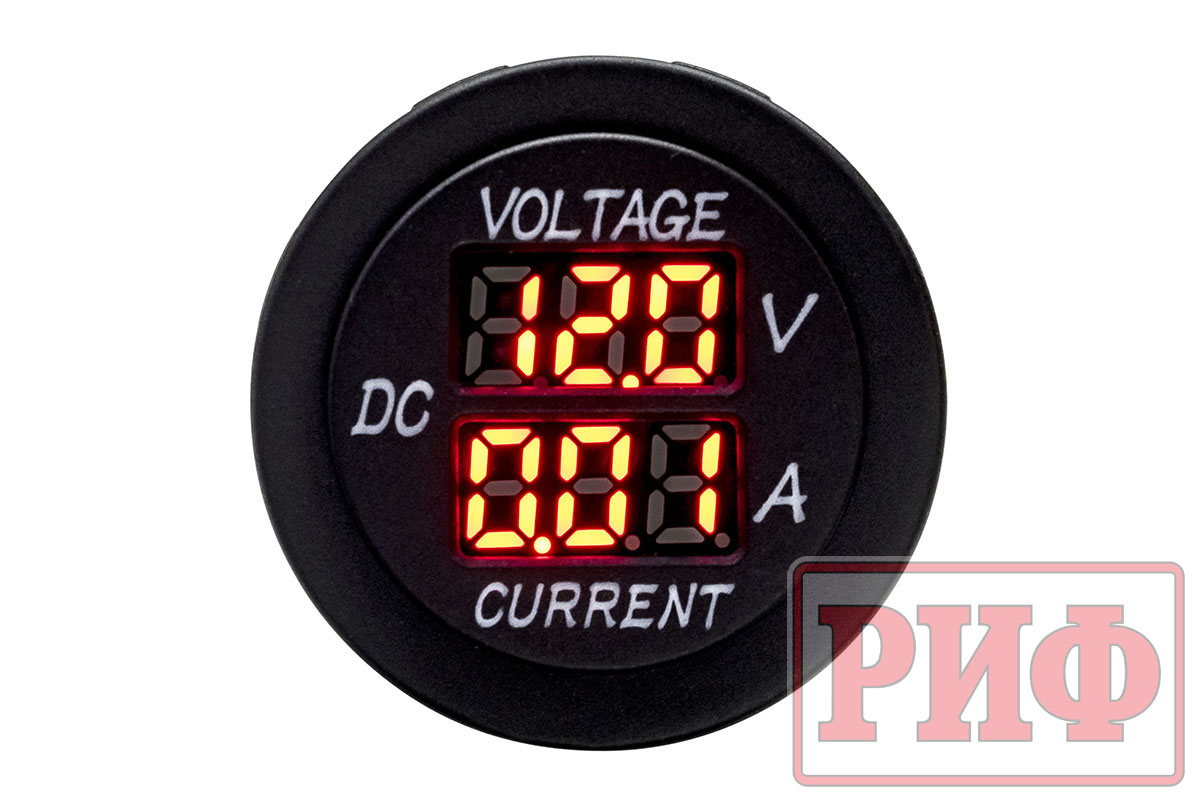 картинка Вольтметр, амперметр 12В