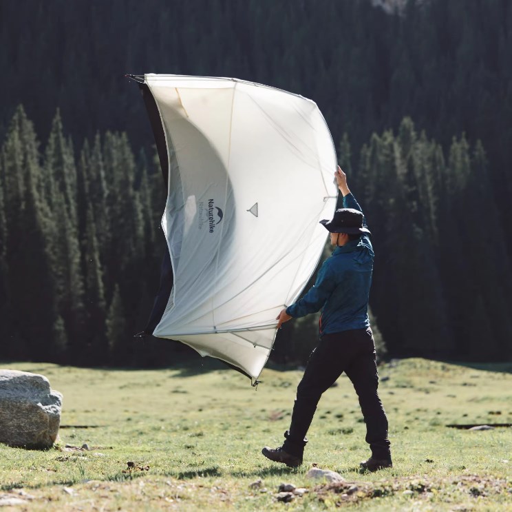картинка Палатка Naturehike Cloud Up UL Si 1-местная, алюминиевый каркас, серая