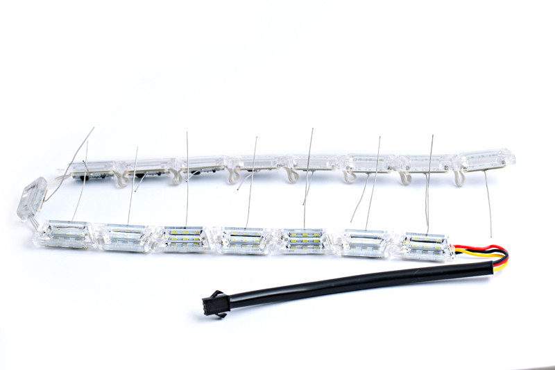 ДХО S8 Crystal  (трапецивидная призма с поворотником), комплект,49см, 12V