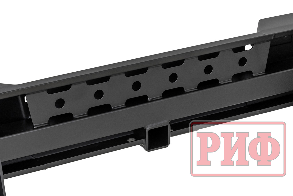 картинка Бампер задний Changan Hunter Plus с квадратом и фонарями РИФ силовой