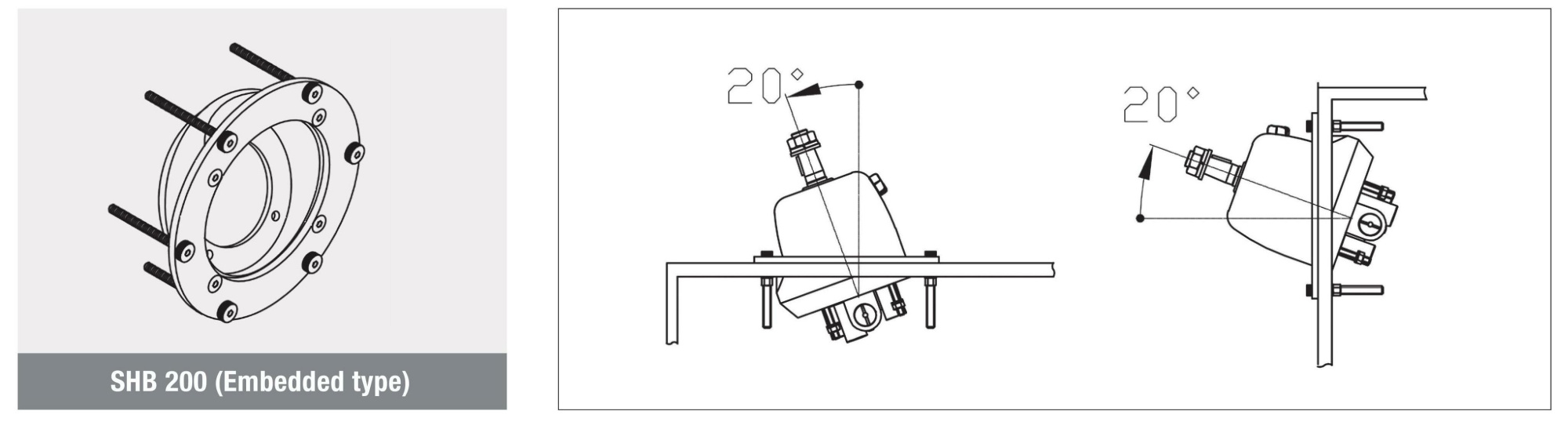 картинка Накладка для рулевого насоса ГСУ (20 град.), внутреннего монтажа, Sea First