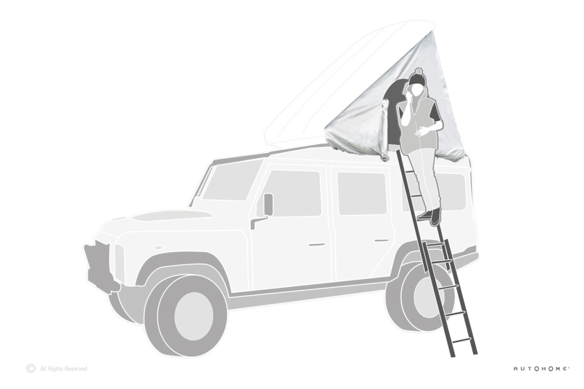 картинка Тент внешний для автопалатки AUTOHOME COLUMBUS VARIANT MEDIUM GRAY X-LONG